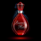 An image of a red perfume bottle titled "Burnt Hair."